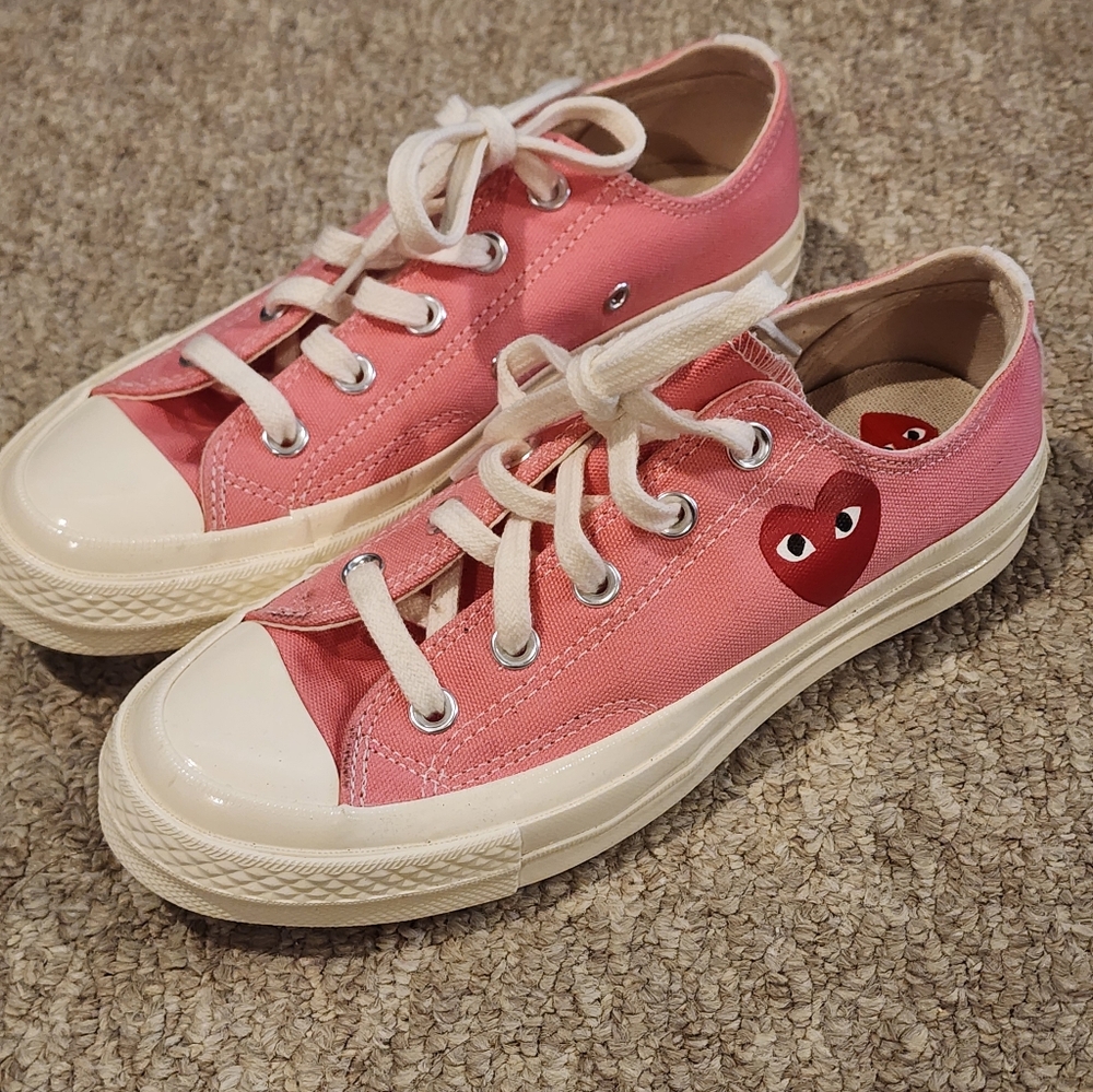 Comme Des Garcons Playx Chuck Taylor All Star 70 Low,Bright Pink, Mens4/womens6